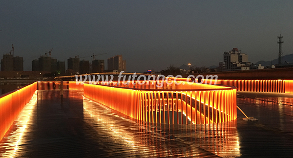 浦江金獅湖浮橋
